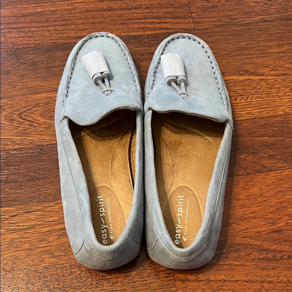 Easy Spirit Blue Suede Joandra Women’s Loafers - Picture 6 of 8
